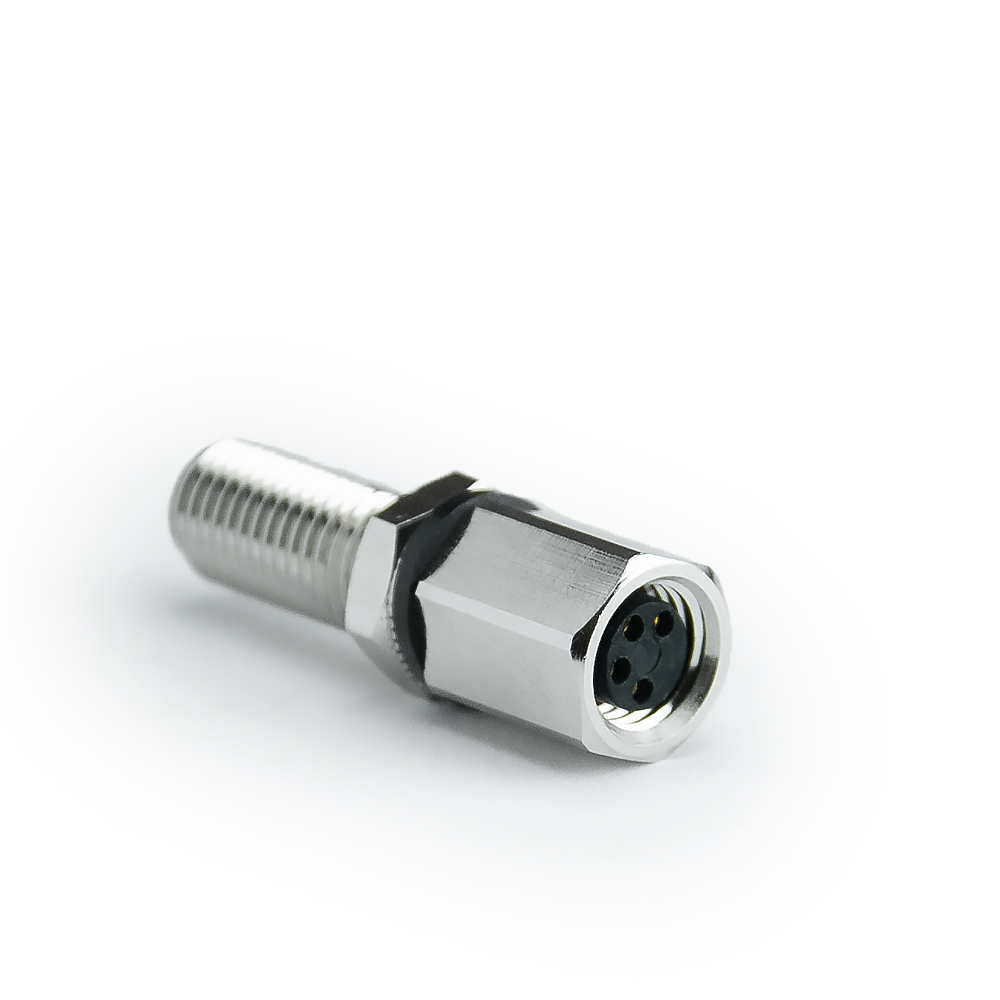 M8 Wanddurchführung 4-polig – MT-005 (Stecker auf Buchse, IP67)
