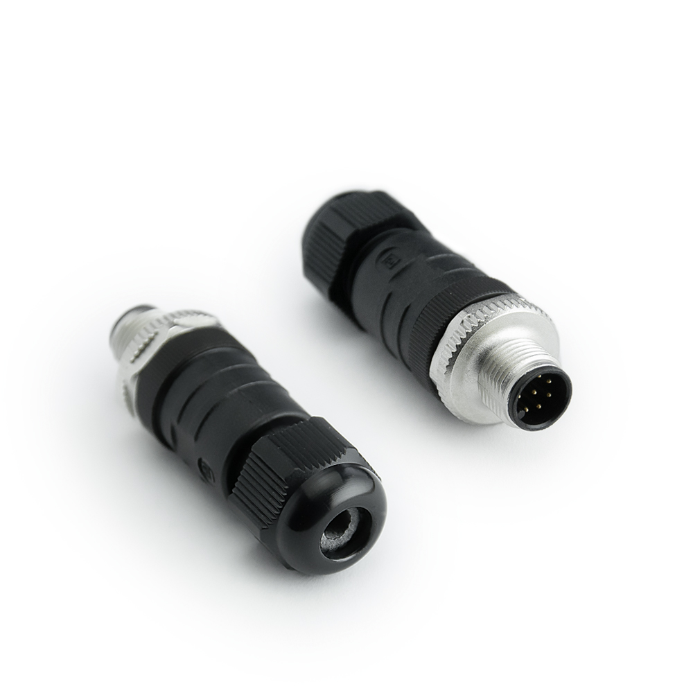 RSC 8/9 | M12 Stecker - Feldkonfektionierbar Schraubklemmen 8 polig 