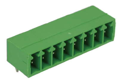 Leiterplattengrundleiste, male, Wellenlötverfahren, gewinkelt, RM: 3,50mm, 160V, 8A, UL, IEC, VDE, 2-polig, CAHABH305-Serie