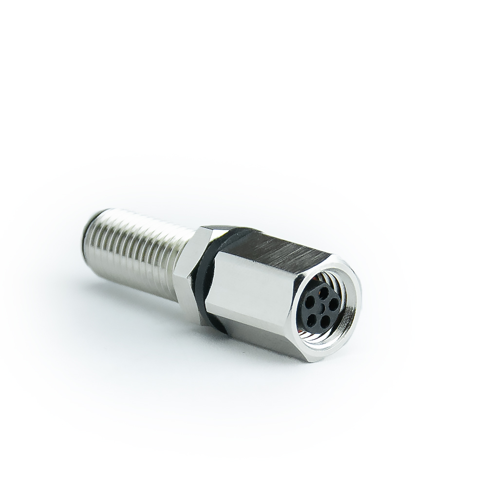 M8 Wanddurchführung 5-polig – MT-006 (Stecker auf Buchse, IP67)