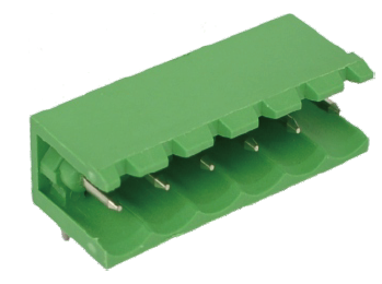 Leiterplattengrundleiste, male, Wellenlötverfahren, gewinkelt, RM: 5,08mm, 320V, 12A, UL, IEC, VDE, 2-polig, CAHAAH508-Serie
